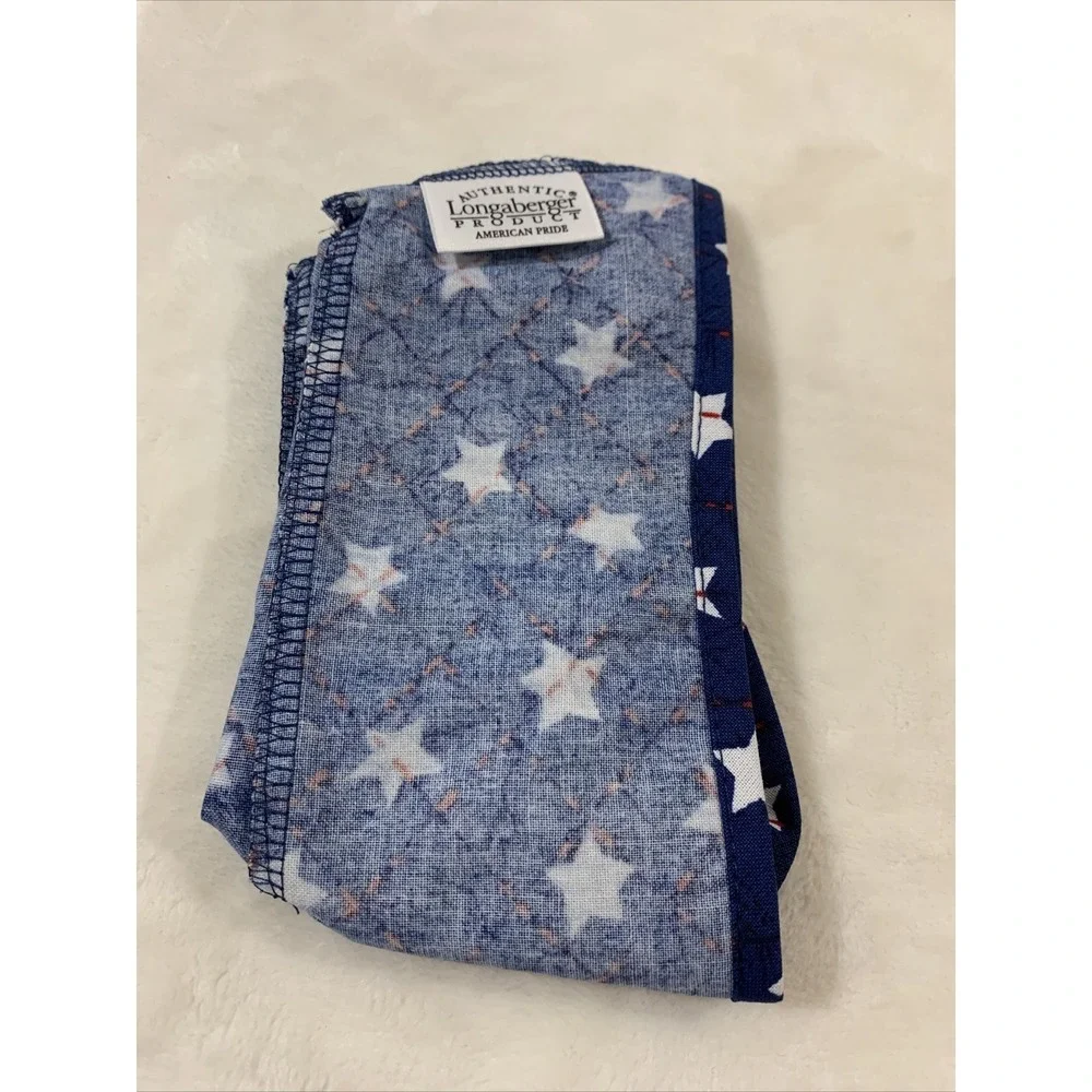 Longaberger Basket 2001 Shining Star American Pride  *‎ Fabric Liner Only New!